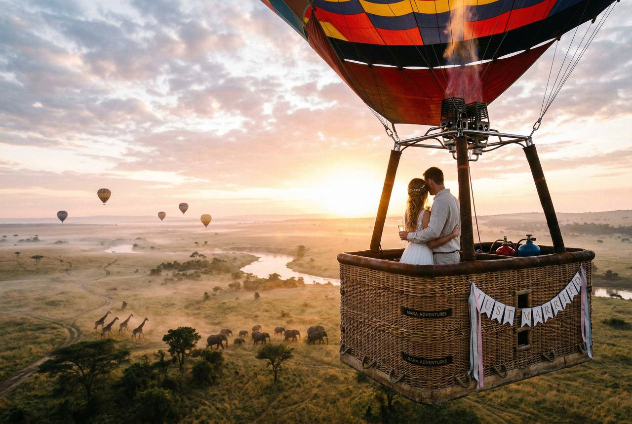Wildlife encounter from Hot Air Balloon