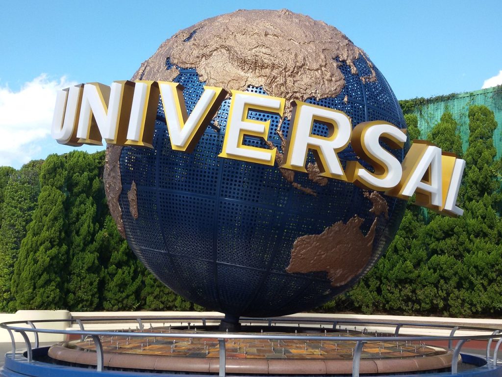 The Universal Studios globe